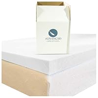 Advanced Sleep Solutions Queen Memory Foam Mattress Topper | Our 2 Inch Memory Foam Topper Queen Size is Made in the USA, Certipur-US Certified Mattress Toppers