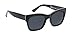 Peepers by PeeperSpecs Women's Shine On Sun Square Sunglasses, Black-Polarized, No Correction, 53 + 0