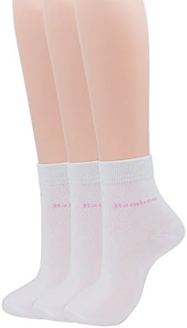 YJLSO Womens Bamboo Fiber Crew Socks 3-pack ZS1802 (03 white)