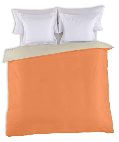 FUNDA NORDICA reversible bicolor mangopiedra - Cama de 180/200 (1 pieza) - 100% algodón - 144 hilos. Gramage: 115