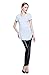 Coreal Womens Casual Curved Hem Solid Color Sleeve T-Shirt Tops Tunic tees