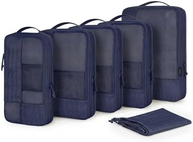 Amazon.com | Amazon Essentials 4-Piece Packing Cubes Travel Accessories Set, Luggage Organizer with Double Zipper, Mesh Top, Space-Saving, Large, Black (Previously Amazon Basics) | Packing Organizers Amazon.com | Amazon Essentials 4-Piece Packing Cubes Travel Accessories Set, Luggage Organizer with Double Zipper, Mesh Top, Space-Saving, Large, Black (Previously Amazon Basics) | Packing Organizers