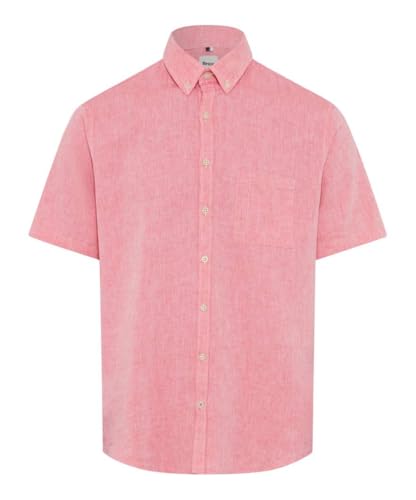 Brax Style Dan U Cotton Linen Mix Chemise, 86 Berry, S Homme