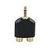 HDE Gold Plated Single 3.5mm Male to Dual Female RCA Stereo Audio Y Splitter Adapter
