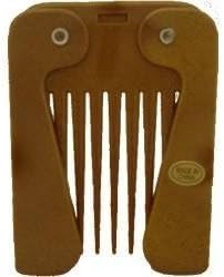 Wooden Effect Comby Afro Comb with Folding Handle by Comby