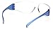 Pyramex Safety Intruder Eyewear, Blue Temples, Clear Lens