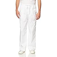 Dickies mens Genflex Utility Drawstring Cargo Medical Scrubs Pants, White, XX-Large Big US
