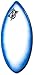 Zap Medium Wedge Skimboard, Choose Color, Fiberglass, for Kids & Adults, Rider Weight Limit 140 lbs (Exact Design Blue Halo)