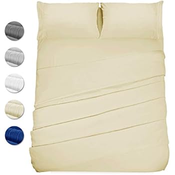 Wonwo Bed Sheets Set Full Size, 4 Piece Microfiber 1800 Bedding Sets, Hotel Luxury Bed Sheets - Hypoallergenic 16