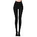 Anmengte Womens Winter Black Warm Velet Stretchy High Waist Leggings Elastics Pantihose (FBA) (S/M, 02)