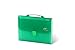 Lightahead LA-7557 Expanding File Folder with 12 Pockets Tabs, Handle and Insert Button in Green Color