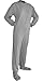 Big Feet Pajama Co. Grey (302) Jersey Knit Adult Footed Pajamas with Drop Seat