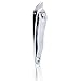 Footful Slanted Edge Stainless Steel Nail Clippers Fingernail Toenail Clippers---Silver