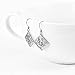 YFN Moon & Star 925 Solid Sterling Silver Filigree Teardrop Dangle Drop Earrings (Charm Flower)