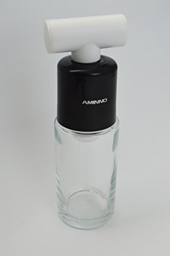 Pump Action Food Mister Bottle with Dust Cover (3.4 Oz) - Best Kitchen Spray for Oil or Vinegar - Use for Salads, BBQ, Frying Pans and more - Easy Refilling &amp; Leak-Free | Green, Black, Grey (Black)