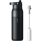 LARQ Summer Swig Set: Bottle Swig Top 23oz Obsidian Black Filter Straw