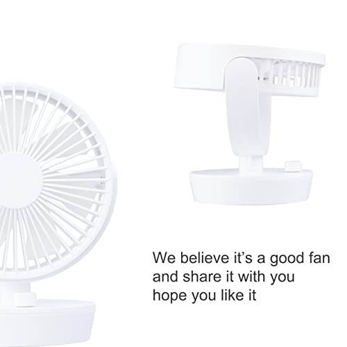 Oscillating Desk Fan, 6 inches 11 Speeds USB Powered Quiet Desktop Cooling Table Fan for Office Home Bedroom Dorm Baby Patios Outdoor