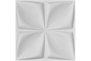 Art3d Decorative 3D Wall Panels Cornus Angustata Design - Plantfiber, 12 Tiles 32 SF