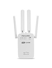 pix link WiFi Range Extender 1,312.3 yard Router de correa dual punto de acceso inalámbrico Hotspot repetidor, Blanco