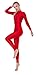 Kepblom Womens Turtleneck Long Sleeve Dance Unitard One Piece Full Bodysuit Costumes