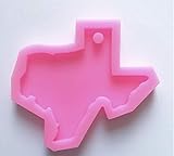 Texas Silicone Keychain Mold Perforated Resin Clay Mold Crafts Tools Moulds for Plaster Silicone Keyring Epoxy Mold