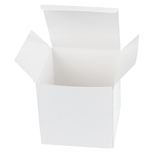 Square Decorative Favor Boxes - LaRibbons 20Pcs Recycled Gift Boxes -