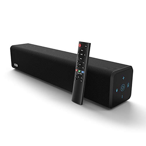 BESTISAN VC-SE01 Sound Bar with Bluetooth 5.0 and Wired Connections, Home Theater Audio Sound Bars for TV (20 Inch, 50 Watt, 3 Modes, Bass Adjustable, Wall Mountable, Deep Bass) 2019 New Model