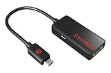 Slimport to Hdmi HDTV Adapter Cable - Connect Any Mydp Enabled Mobile Devices to Any 1080p, 3d, 3k Hdtv. (Dual Slimport/micro-usb Connector to Hdmi) For LG G2 Google Nexus 4 E960 Nexus 7 II ASUS