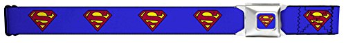 Superman Shield Blue Seatbelt Belt