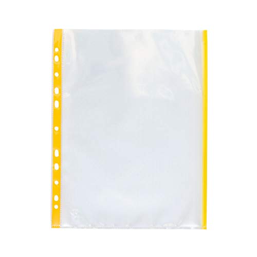 Grafoplas 5501160 Hüllen, Polypropylen, mit Farbindikator, A4 - Gelb