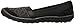 Skechers Women's Earth Fest Repurpose Flat,Black Mesh/Suede/Charcoal Trim,9 M US