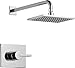 Delta Faucet Vero 14 Series Single-Function Shower Trim Kit with Single-Spray Touch-Clean Rain Shower Head, Chrome T14253 (Valve Not Included)
