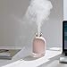 220 ML Mini Cute Cool Mist Humidifier, Lovely Rabbit Air Purifier with 7 Color Led Light, USB Moisture Sprayer with Quiet Operation for Bedroom Office Car (Pink)