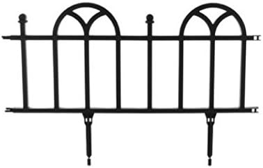 TerraTrade Victorian Plastic Garden Border Fencing Set, 4pack