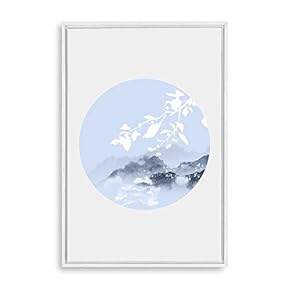 Framed Circular Pattern Home Artwork for Living Room Bedroom