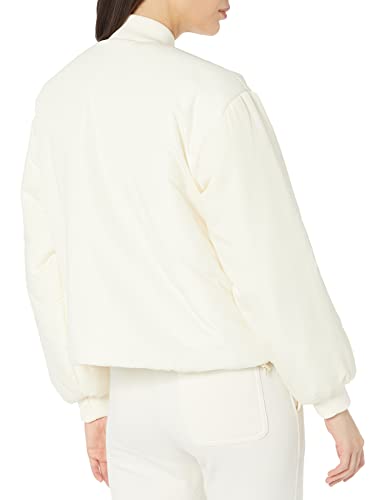 AMAZON ESSENTIALS WOMEN’S RELAXED-FIT RECYCLED POLYESTER PADDED CROPPED BOMBER JACKET (AVAILABLE IN PLUS SIZE) (PREVIOUSLY AMAZON AWARE), IVORY, 4X