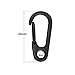 Mini Hanging Buckle, Uning Pack of 20Pcs Metal Spring Backpack Clasps Carabiners Hook EDC Keychain Fishing Camping Bottle Hooks Paracord Tactical Survival Gear (Black)