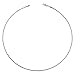 AmyRT Silver Twist Rope Chain Necklace, 2mm Titanium Steel Womens Mens Chain Necklace 16 to 30 Inch