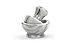 RSVP International Marble Mortar & Pestle Grind Herbs, Spices, Garlic and More, 4 Dia x 2.13