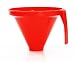 Linden Sweden Jam Funnel for Wide and Regular Jars, Ideal for Transferring Liquid and Dry Ingredients - Dishwasher Safe - Made in Sweden, Red primary
