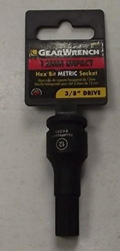 Socket Sets Gearwrench 84395 3/8" Drive 12mm Impact Hex Socket