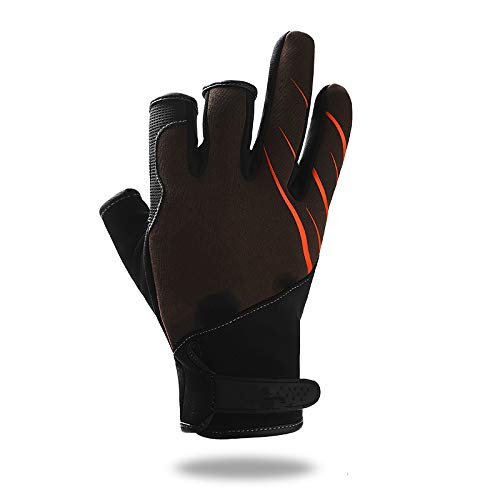 Herbst- und Winter-Angelhandschuhe für Männer und Frauen Winddichte und warme Outdoor-Angelhandschuhe DREI-Finger… – Bild 4