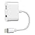 Headphone and Charger Adapter, Lightning to 3.5mm Aux Earphone Jack Audio Adaptor for iPhone 7/7Plus/X/8/8Plus/6/6Plus/ipad/ipod,Lightning Adapter Charge and Earphone,Support iOS 10.3 or iOS 11(White) by Leantuq