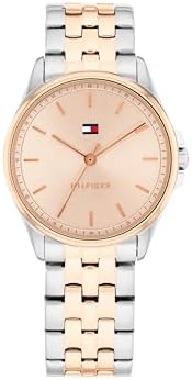 سعر TOMMY HILFIGER WOMEN'S ROSE GOLD DIAL TWO TONE STAINLESS STEEL ...
