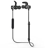 Bluetooth Headphones, Prefeco Wireless Earbuds Runner Headset Sweatproof Stereo Sport Earphones with Mic for Exercise Running Gym (Black)