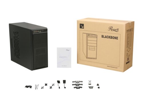 Rosewill-TYRFING-ATX-Mid-Tower-Gaming-Computer-Case-supports-up-to-400-mm-long-VGA-Card-comes-with-two-fans-pre-installed-Front-120-mm-Fan-x-1-Rear-120-mm-Fan-x1