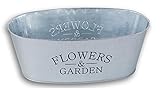 Mini Metal Farmhouse Oval Shaped Garden Planter