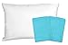 2 Turquoise Toddler Pillowcases - Envelope Style - for Pillows Sized 13x18 and 14x19-100% Cotton with Soft Sateen Weave - Machine Washable - ZadisonJaxx Bellacolour Collection - 2 Pack