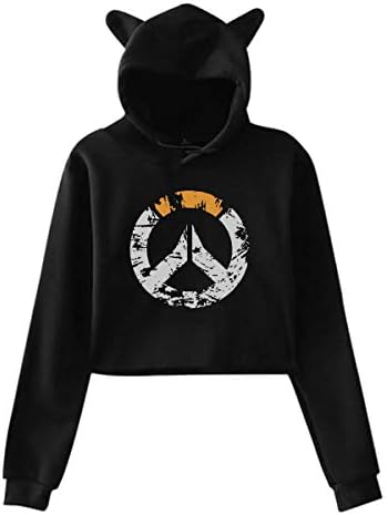 Overwatch - New Gaming 2016 Women Cat Ear Hoodie Sweater Long Sleeve Cute Hoodie Sweatshirt