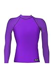 Aeroskin Nylon Long Sleeve Rash Guard, Solid Colors